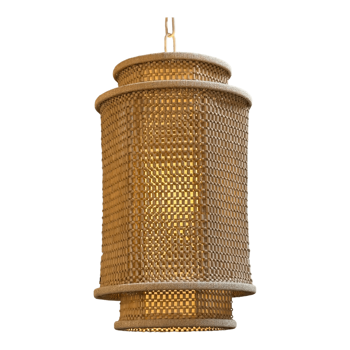 Serena & Lily Larimar Caned Pendant Light - Thumbnail 2