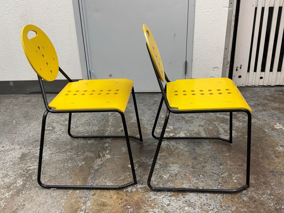 In the Style of Italian Postmodern “Charlie” Side Chairs, Pair - Thumbnail 7