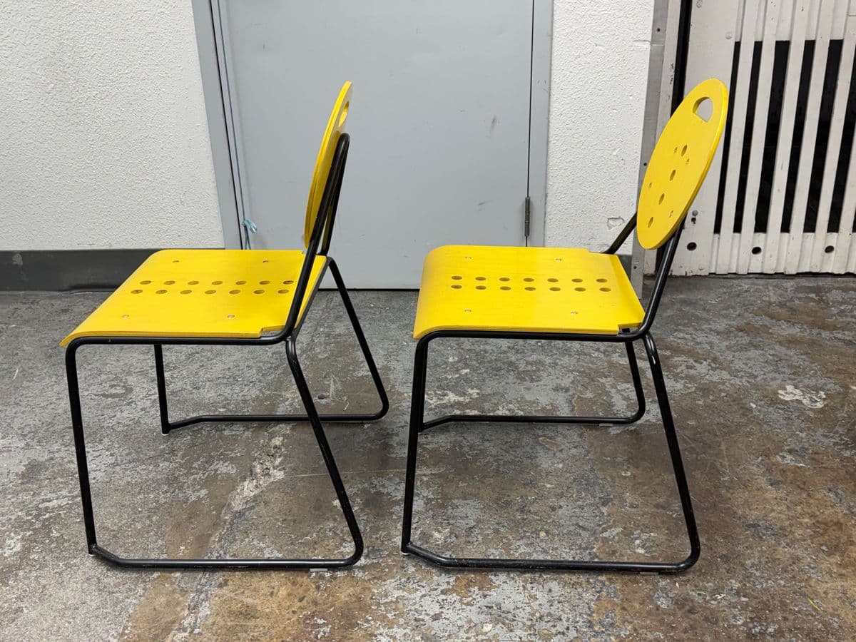 In the Style of Italian Postmodern “Charlie” Side Chairs, Pair - Thumbnail 5