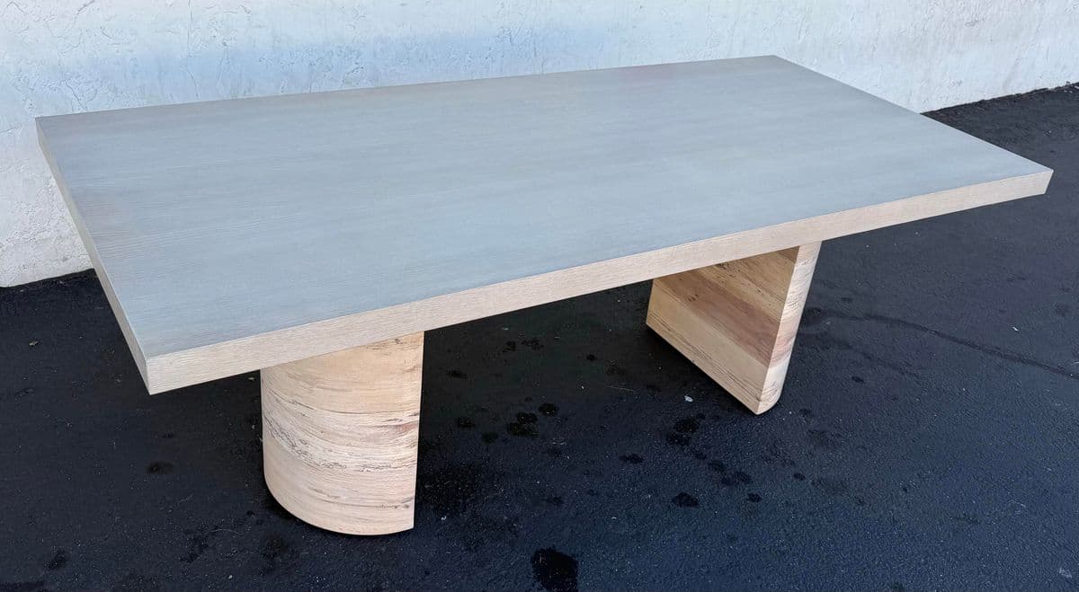 Four Hands Liv Pale & Spalted Oak Dining Table - Thumbnail 11