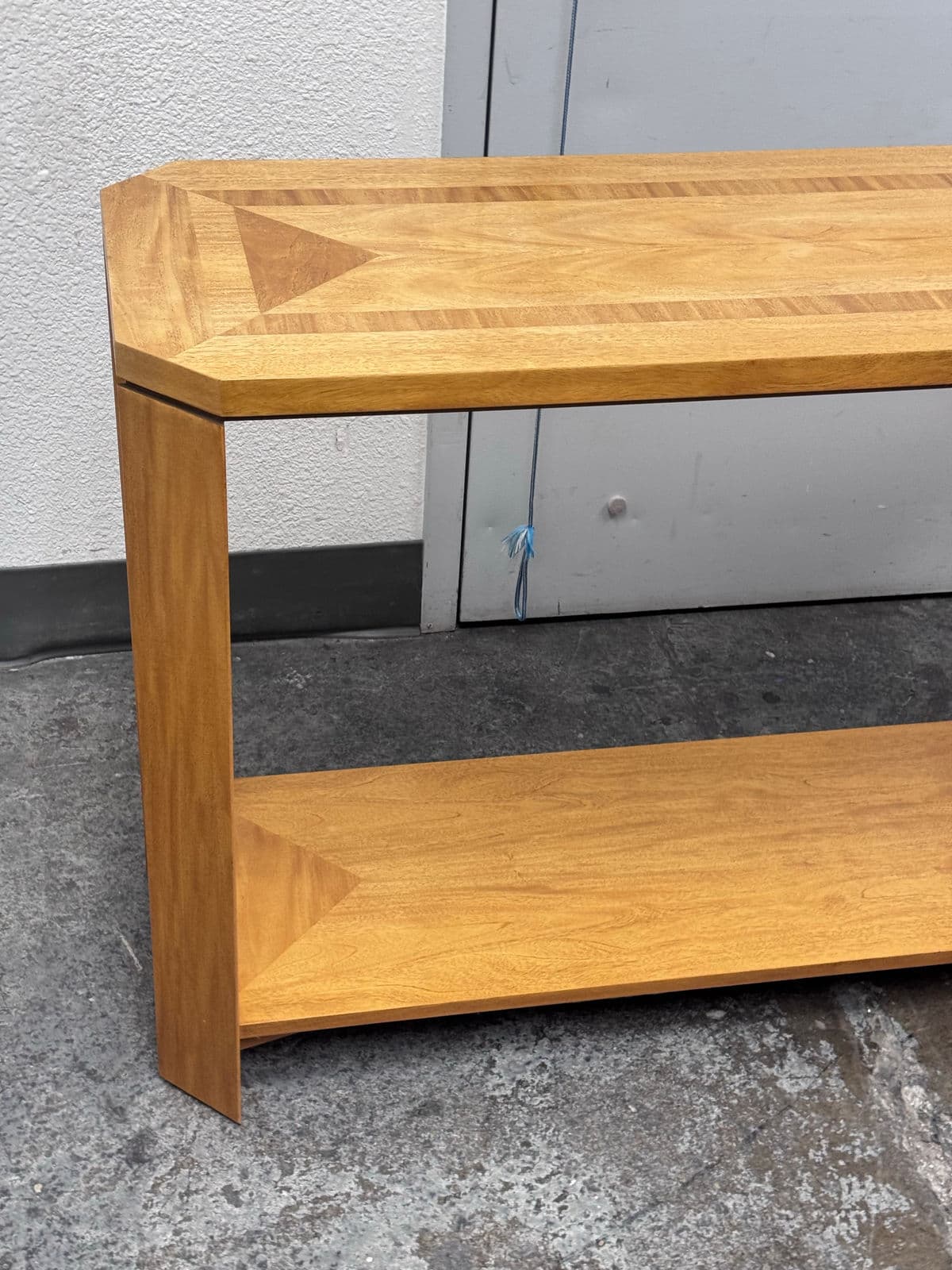 Baker Furniture Console Table With Inlaid Surface Design - Thumbnail 5