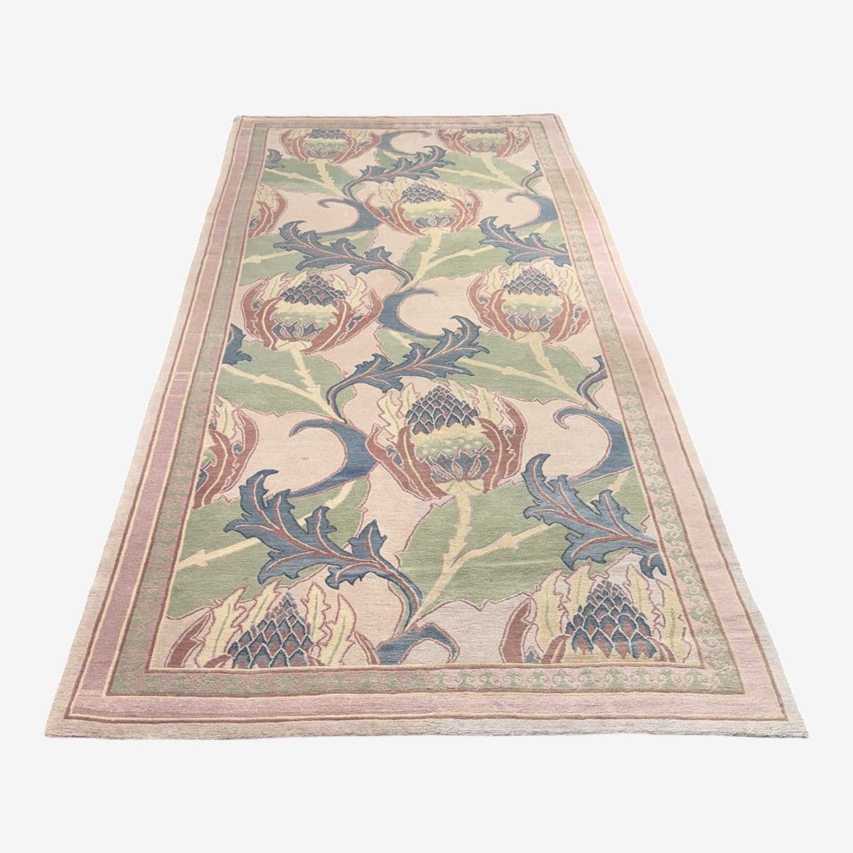5ft 3in X 11ft 6in Ranta Carpets Pastel Botanical Area Rug - Image 1