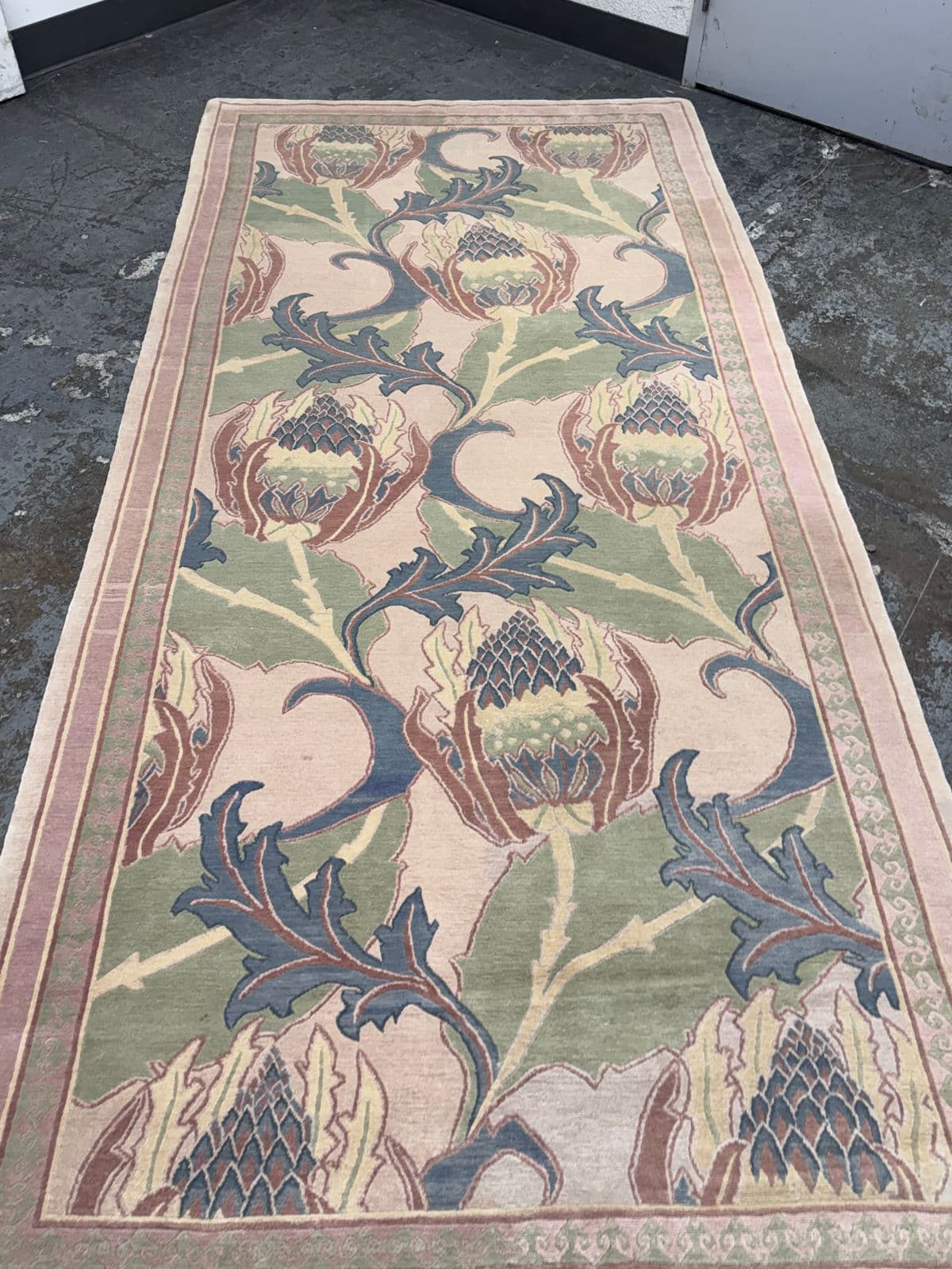 5ft 3in X 11ft 6in Ranta Carpets Pastel Botanical Area Rug - Thumbnail 8