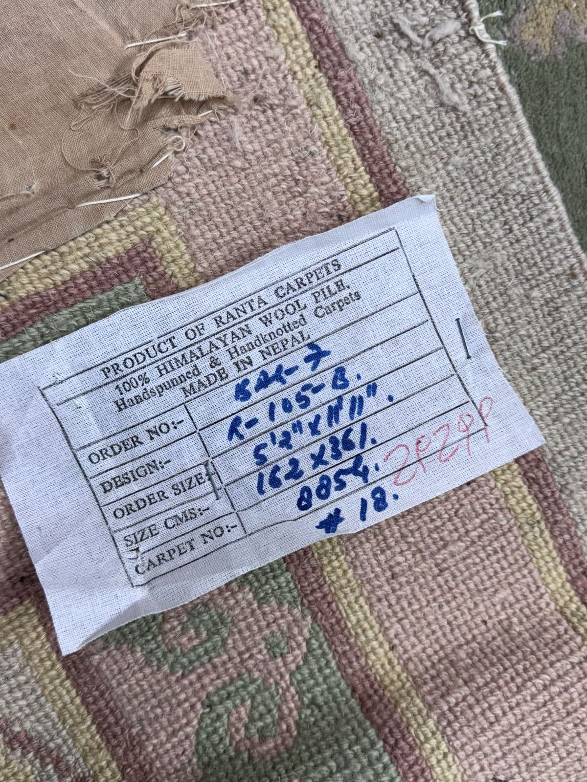 5ft 3in X 11ft 6in Ranta Carpets Pastel Botanical Area Rug - Thumbnail 13