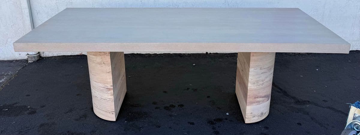 Four Hands Liv Pale & Spalted Oak Dining Table - Thumbnail 3