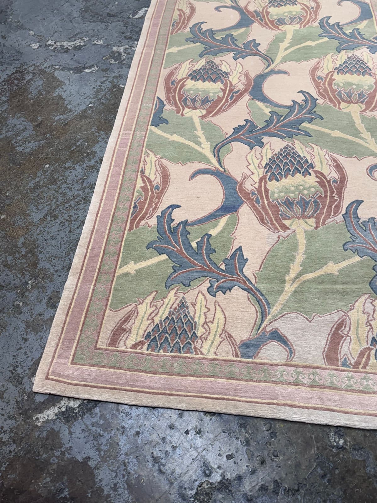 5ft 3in X 11ft 6in Ranta Carpets Pastel Botanical Area Rug - Thumbnail 6