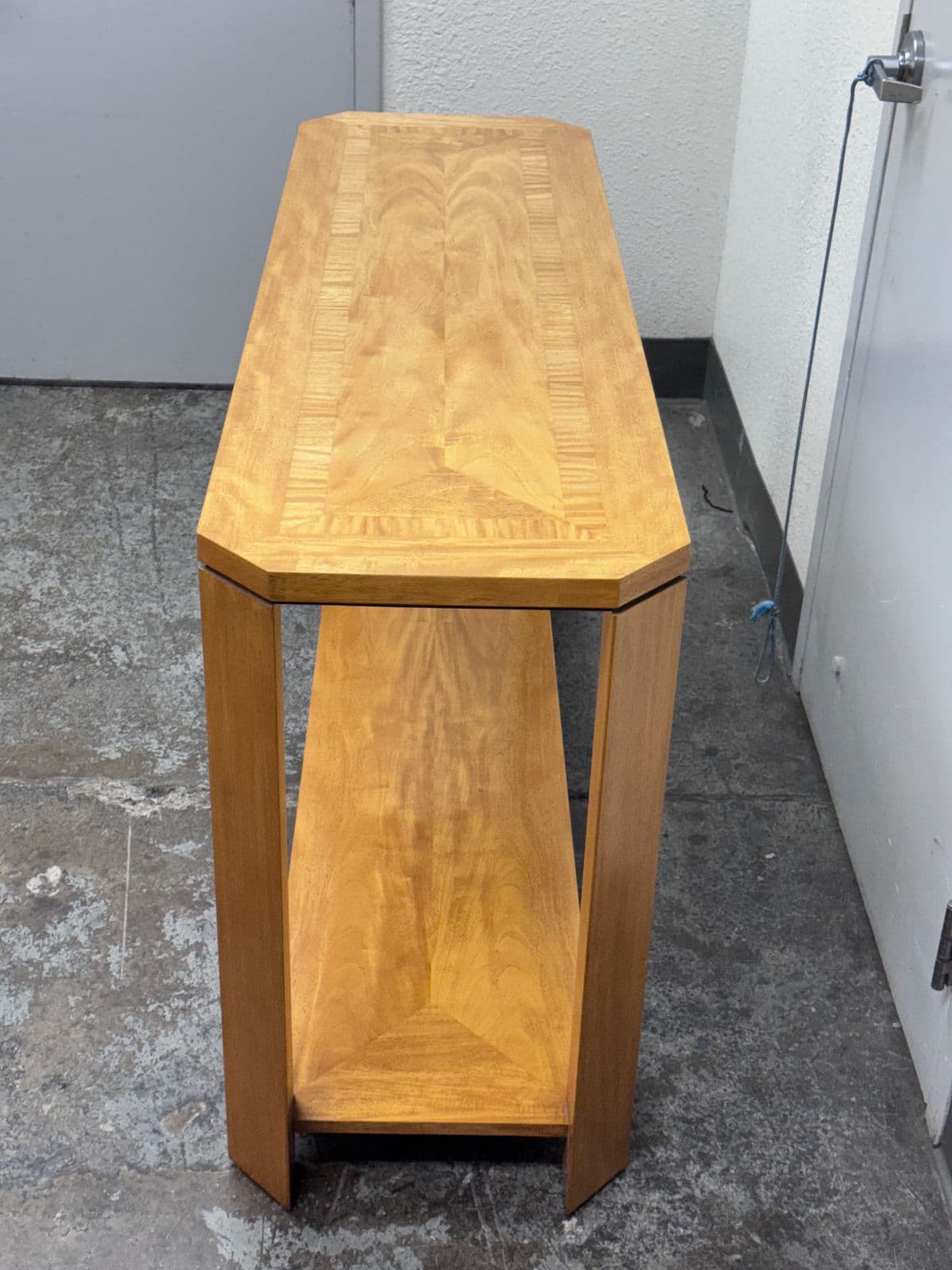 Baker Furniture Console Table With Inlaid Surface Design - Thumbnail 11