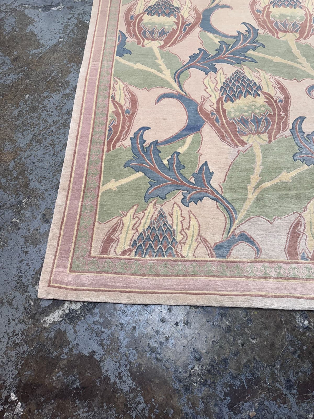 5ft 3in X 11ft 6in Ranta Carpets Pastel Botanical Area Rug - Thumbnail 12