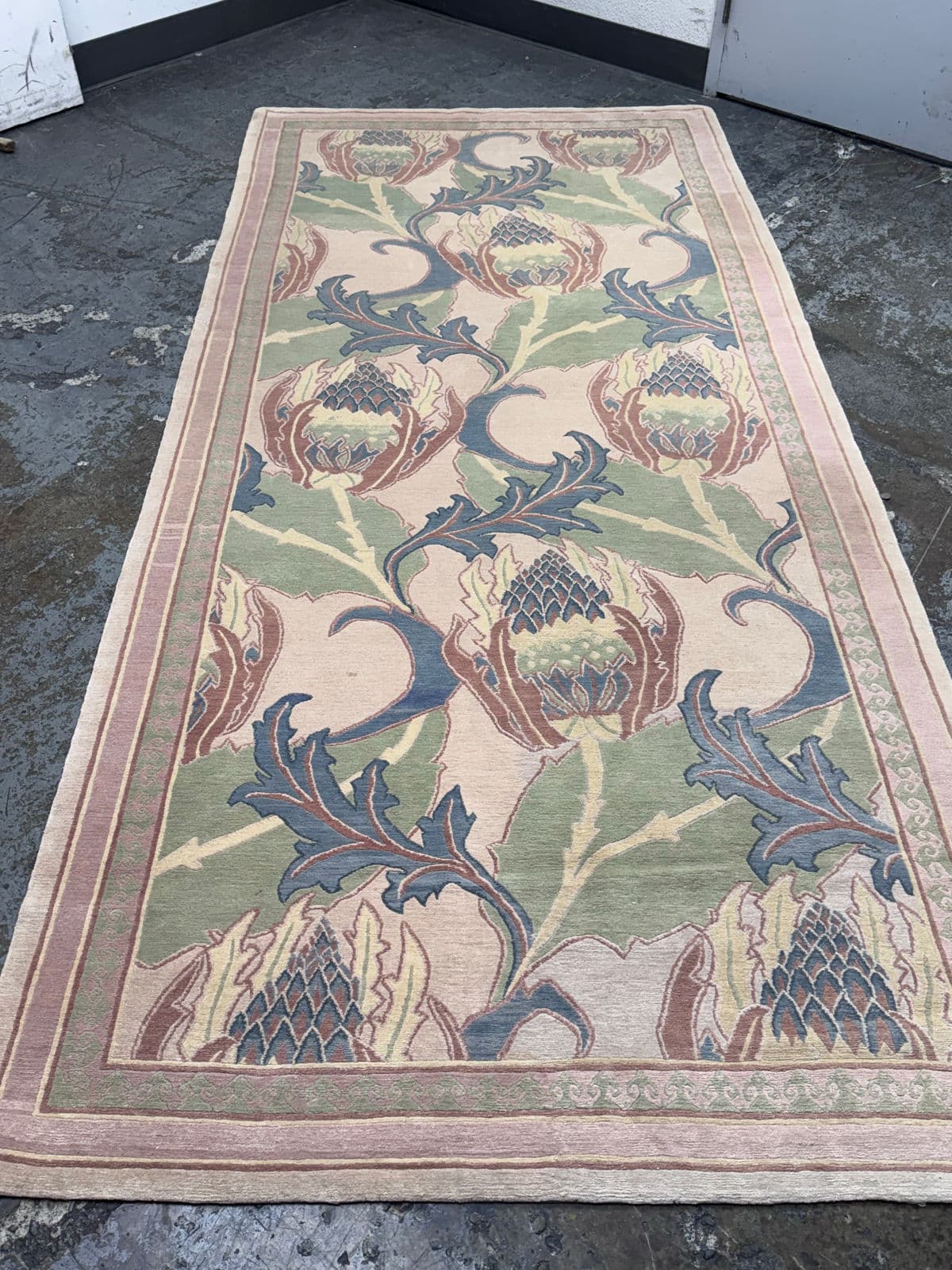 5ft 3in X 11ft 6in Ranta Carpets Pastel Botanical Area Rug - Thumbnail 9