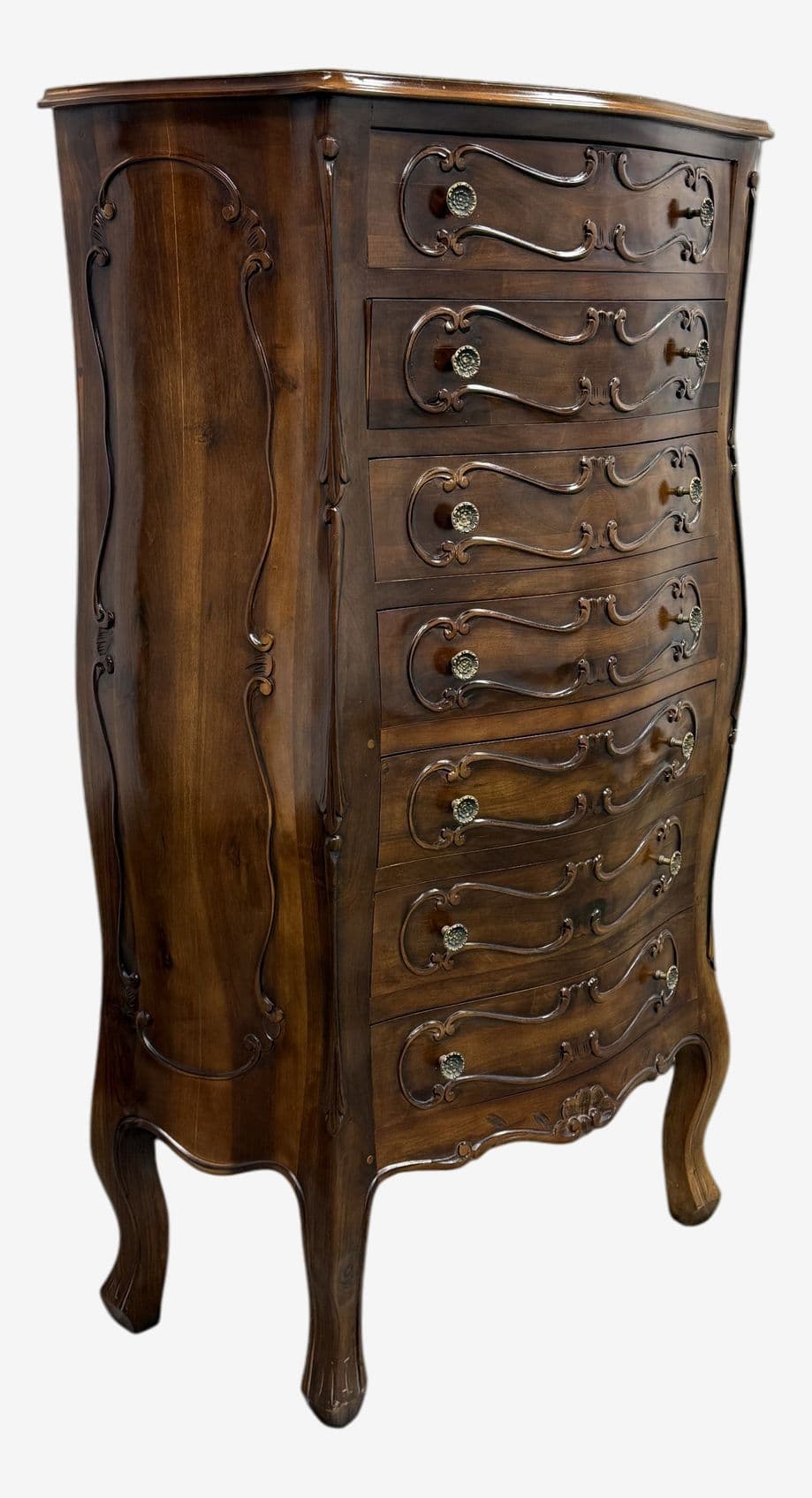 French Louis XV Serpentine Chest of Drawers - Image 1