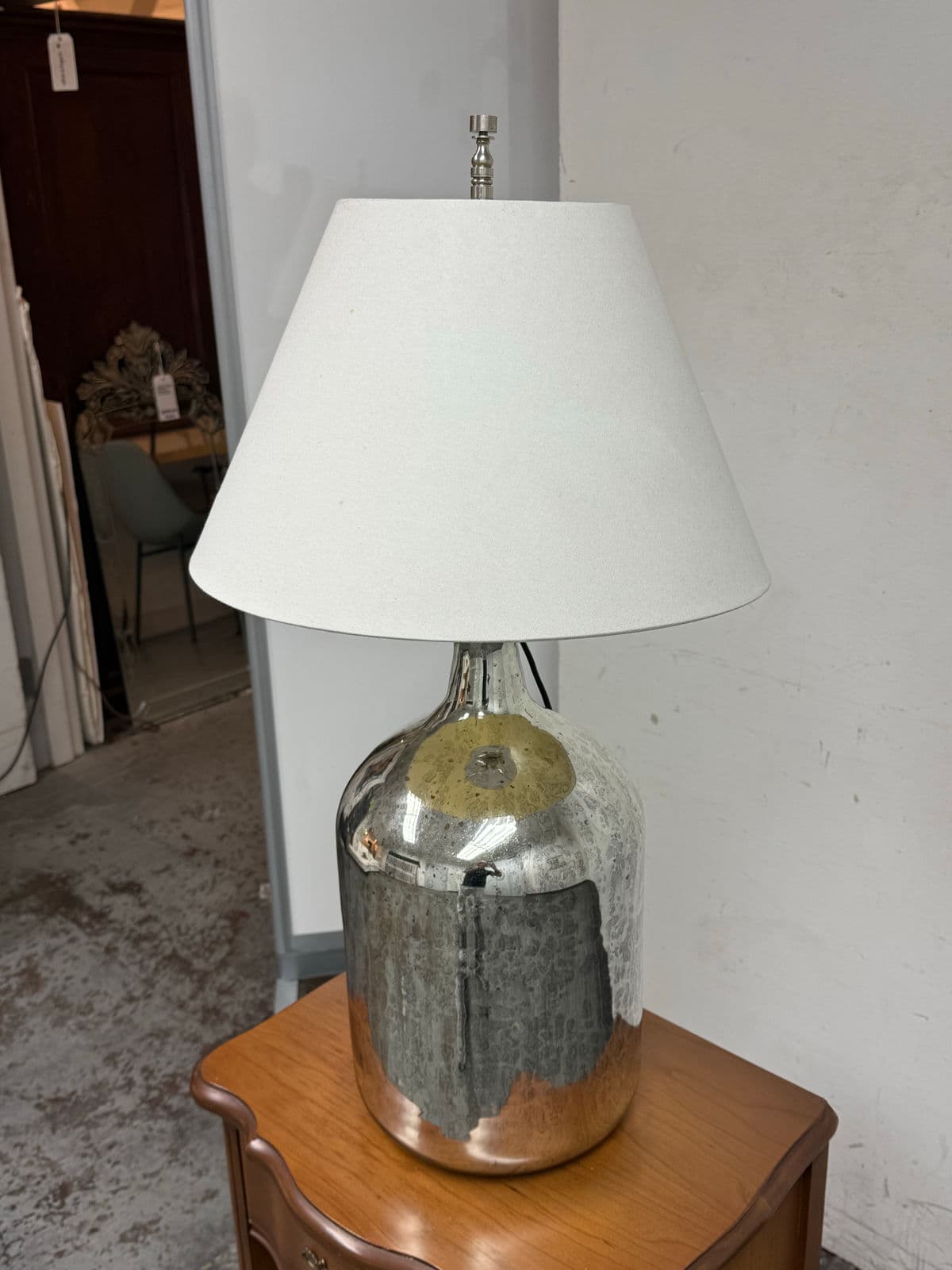 Restoration Hardware Mercury Glass 19th Century Style Table Lamp - Thumbnail 4