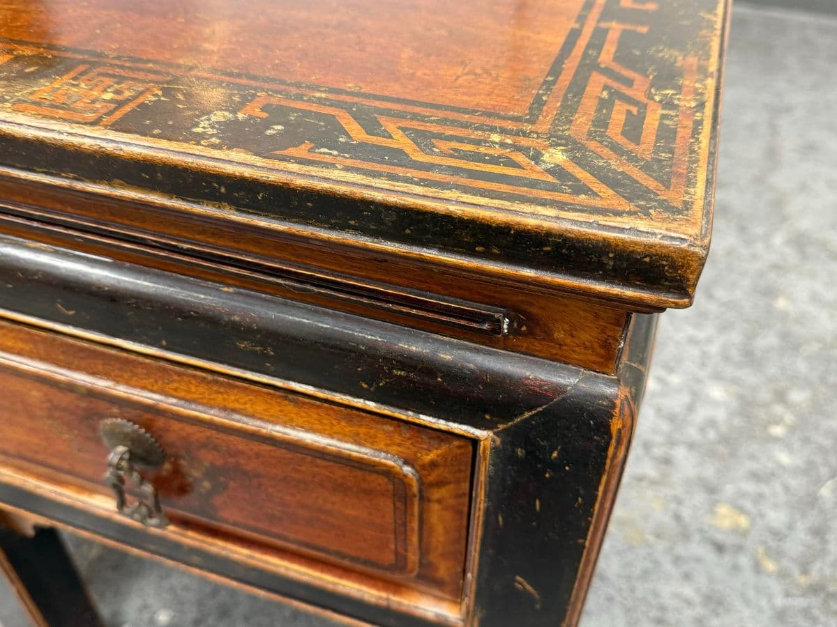 Antique Provincial Chinese Side Tables, Pair - Thumbnail 10
