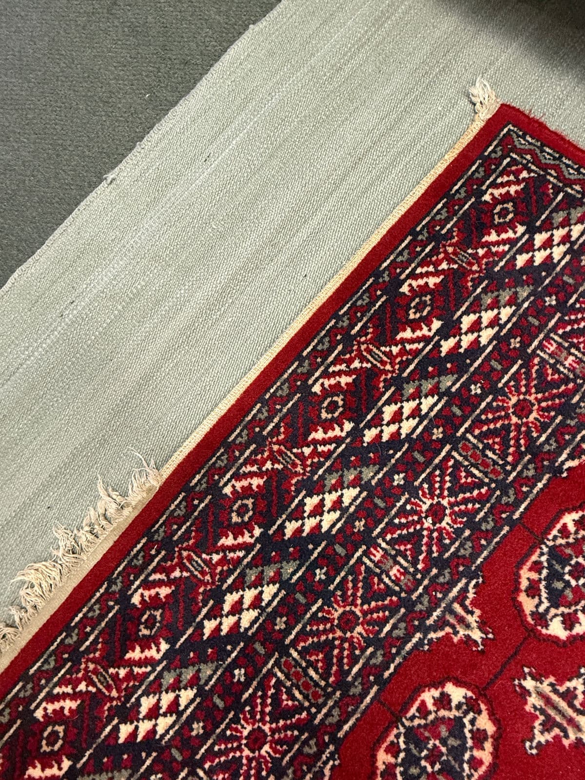 5ft 6in × 7ft 9in Bokhara Wool Area Rug - Thumbnail 11