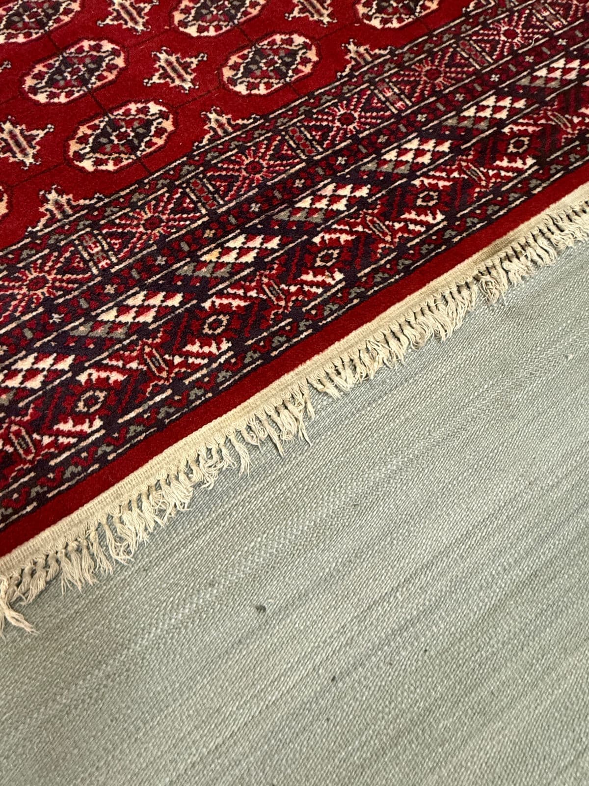 5ft 6in × 7ft 9in Bokhara Wool Area Rug - Thumbnail 5