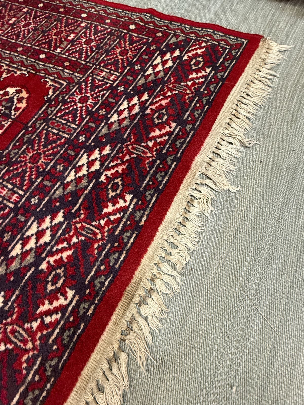 5ft 6in × 7ft 9in Bokhara Wool Area Rug - Thumbnail 6
