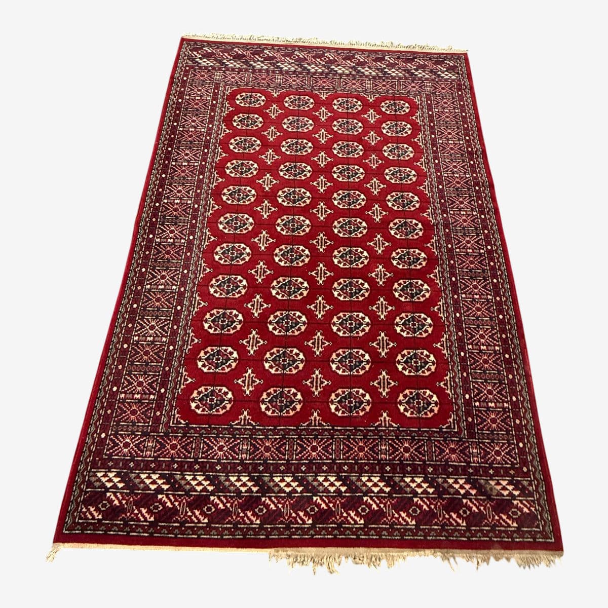 5ft 6in × 7ft 9in Bokhara Wool Area Rug - Image 1