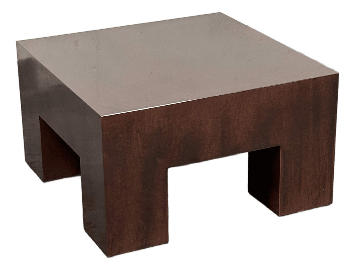 Circa 2008 Custom Design Metal Coffee Table - Thumbnail 2