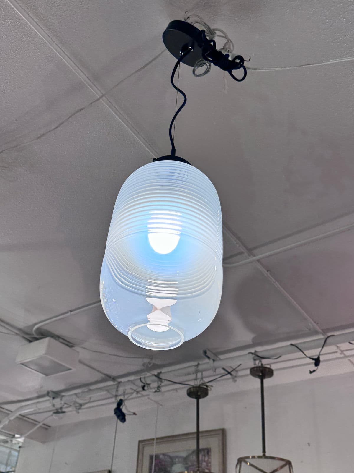 New Bomma Lantern Pendant With Black Hardware - Thumbnail 9