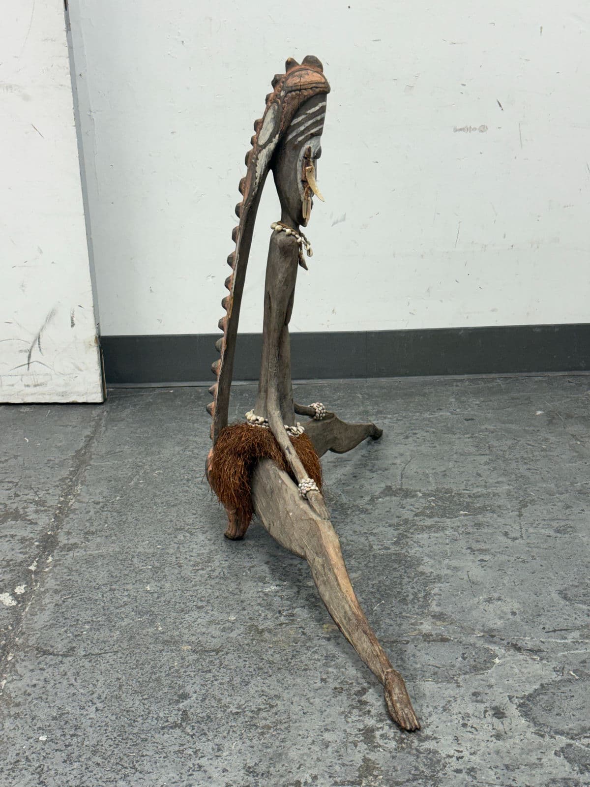 Papua New Guinea Handcrafted Wood Fertility Figure Sculpture - Thumbnail 6