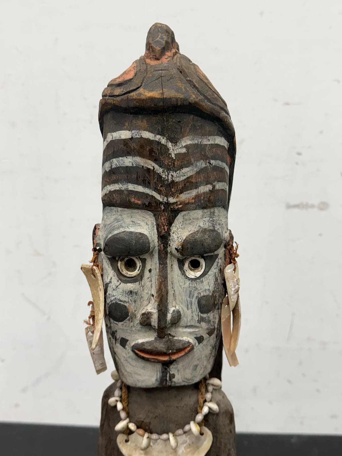 Papua New Guinea Handcrafted Wood Fertility Figure Sculpture - Thumbnail 7