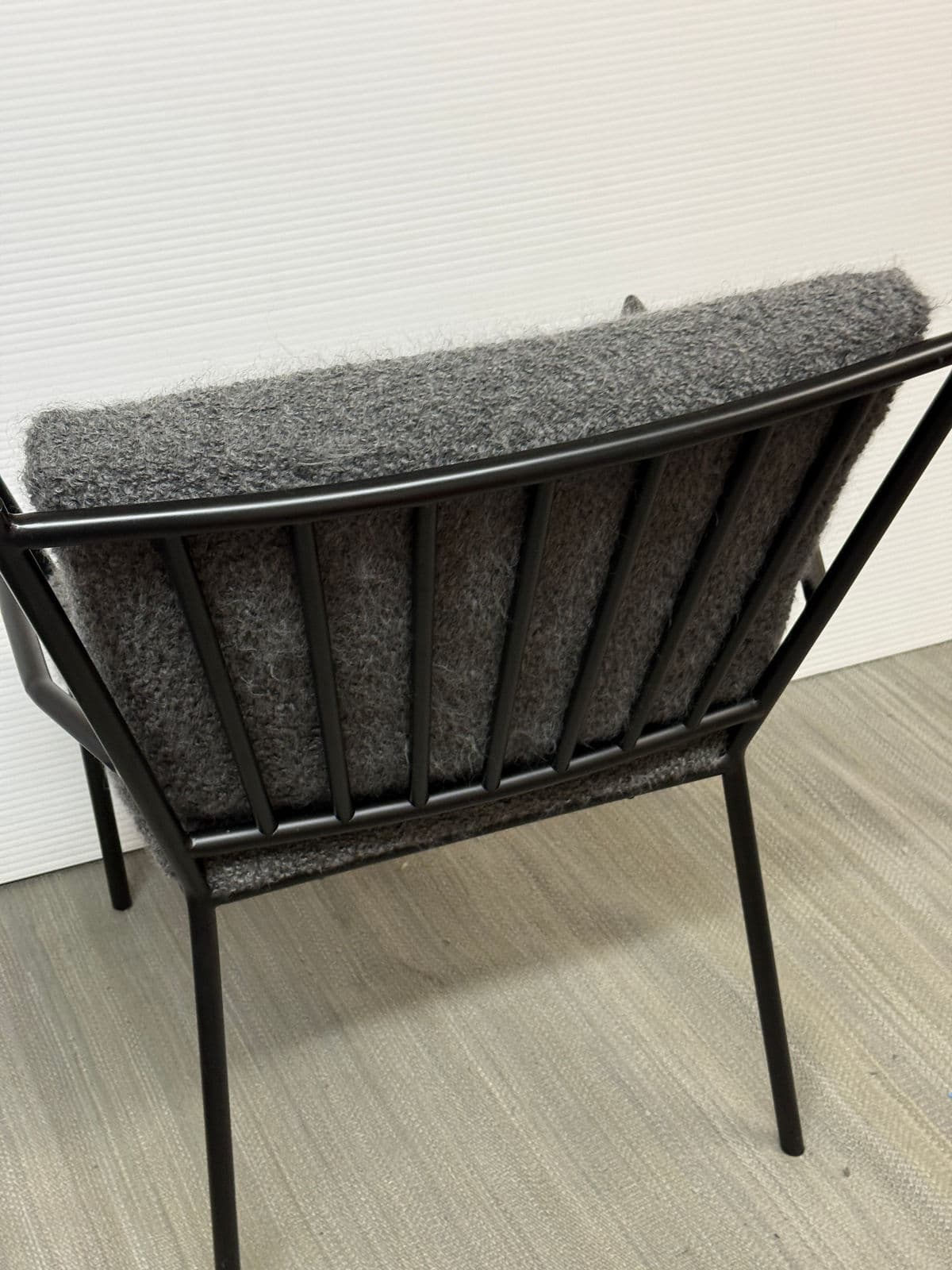 Contemporary Metal + Fabric Arm Chair - Thumbnail 8