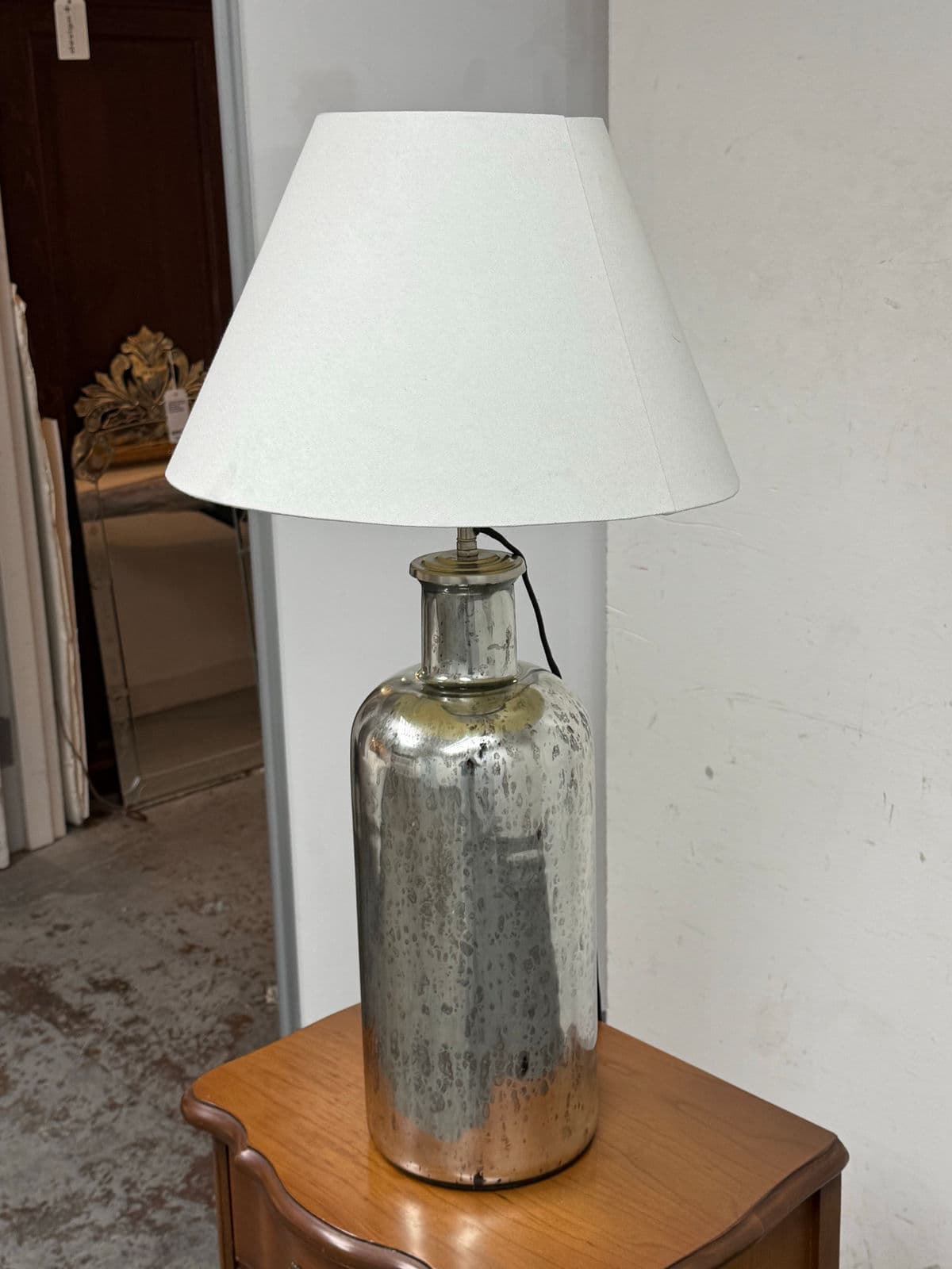 Restoration Hardware Mercury Glass 19th Century Style Table Lamp - Thumbnail 4