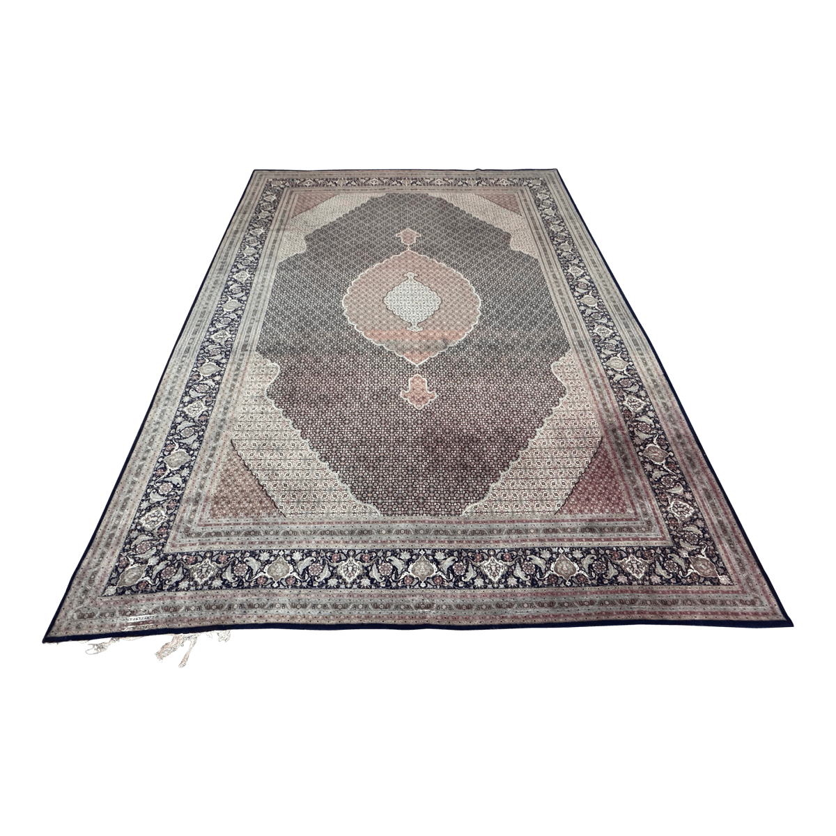 13ft 6in × 19ft 5in Tabriz Persian Wool Area Rug - Thumbnail 2