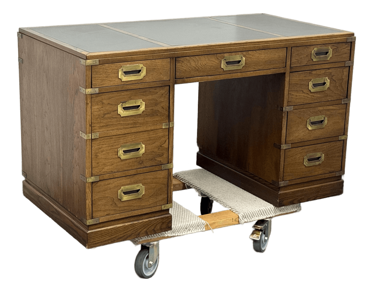 Circa 1970's Sligh Furniture Campaign Desk - Thumbnail 2