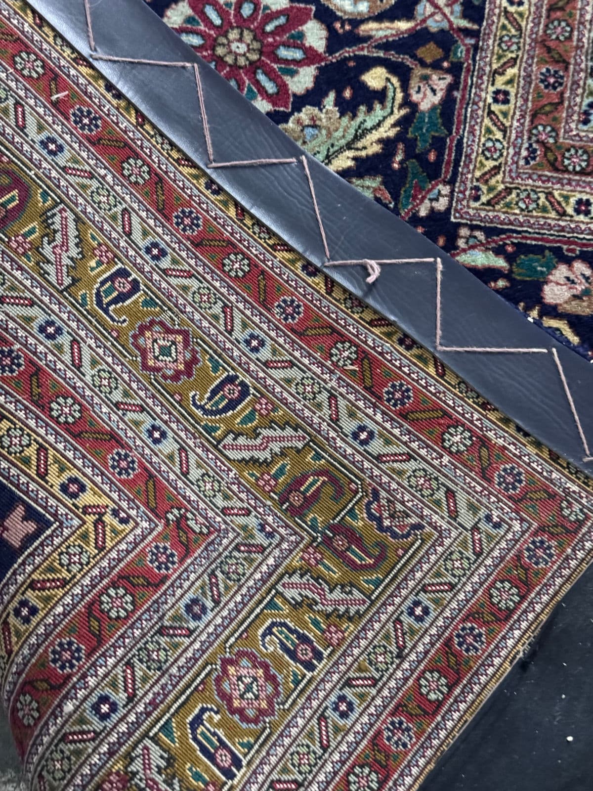 13ft 6in × 19ft 5in Tabriz Persian Wool Area Rug - Thumbnail 13