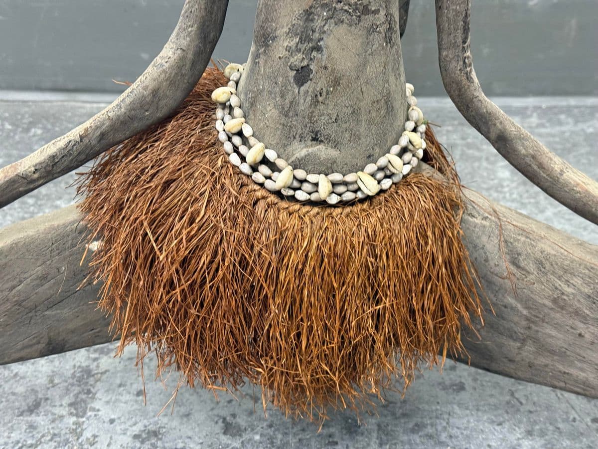 Papua New Guinea Handcrafted Wood Fertility Figure Sculpture - Thumbnail 9