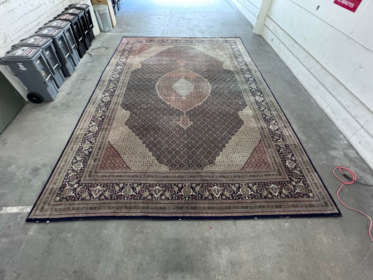 13ft 6in × 19ft 5in Tabriz Persian Wool Area Rug - Thumbnail 11