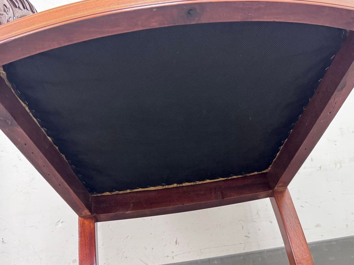 Antique French Empire Carved Mahogany Chair - Thumbnail 9