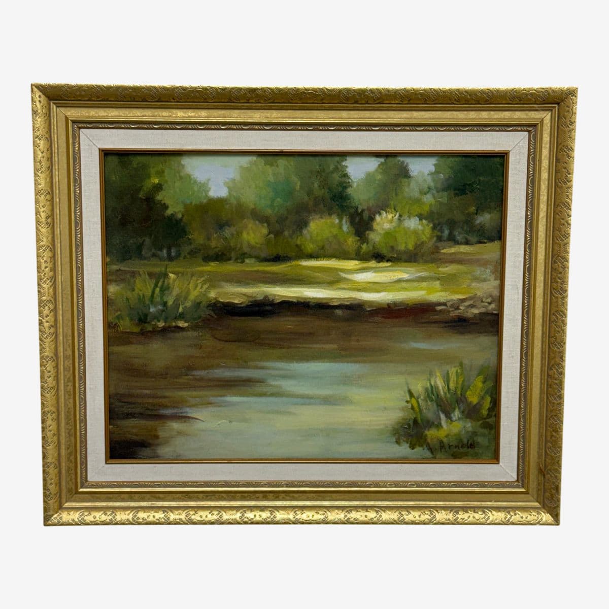 Ann Arnold Landscape Oil Painting, Framed - Image 1