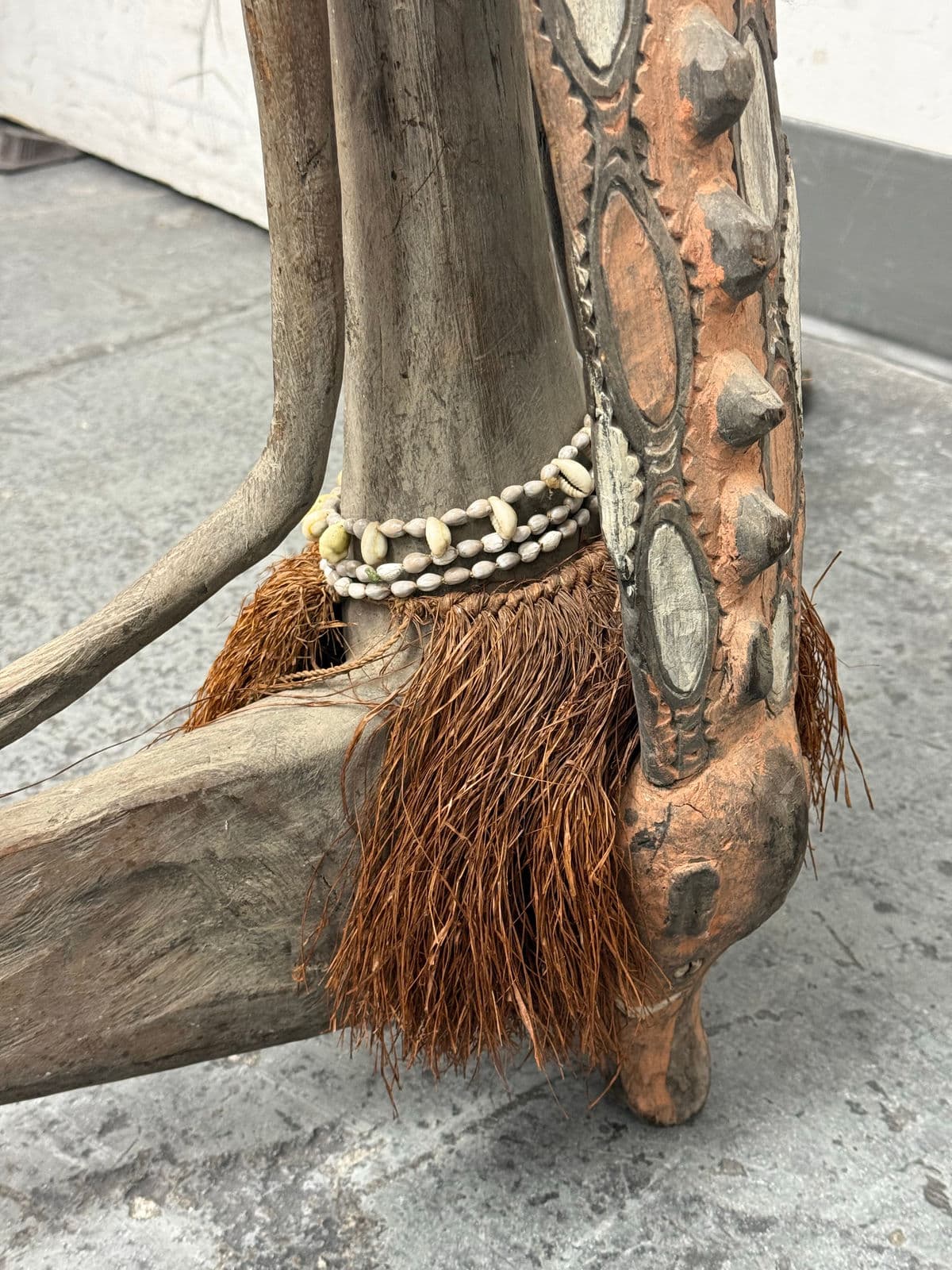 Papua New Guinea Handcrafted Wood Fertility Figure Sculpture - Thumbnail 12