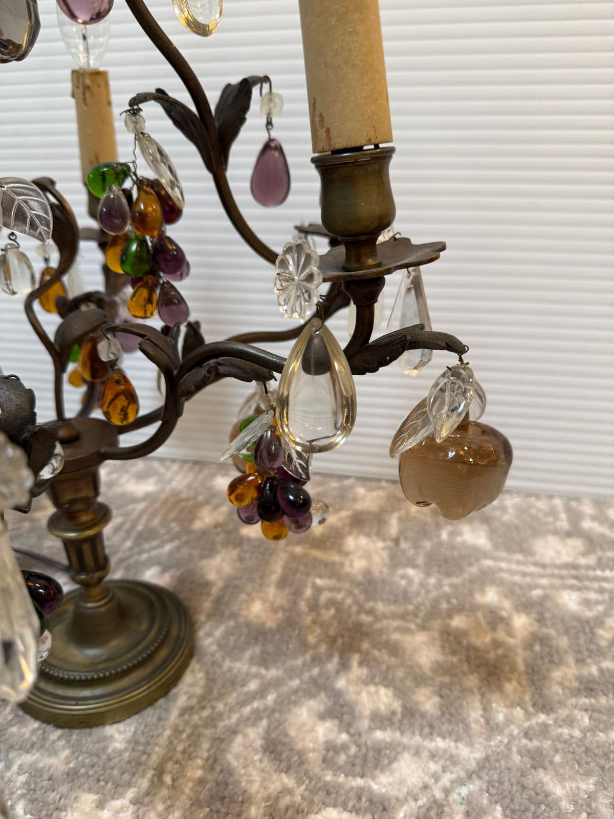 19th Century French Crystal Girandoles, Pair - Thumbnail 7