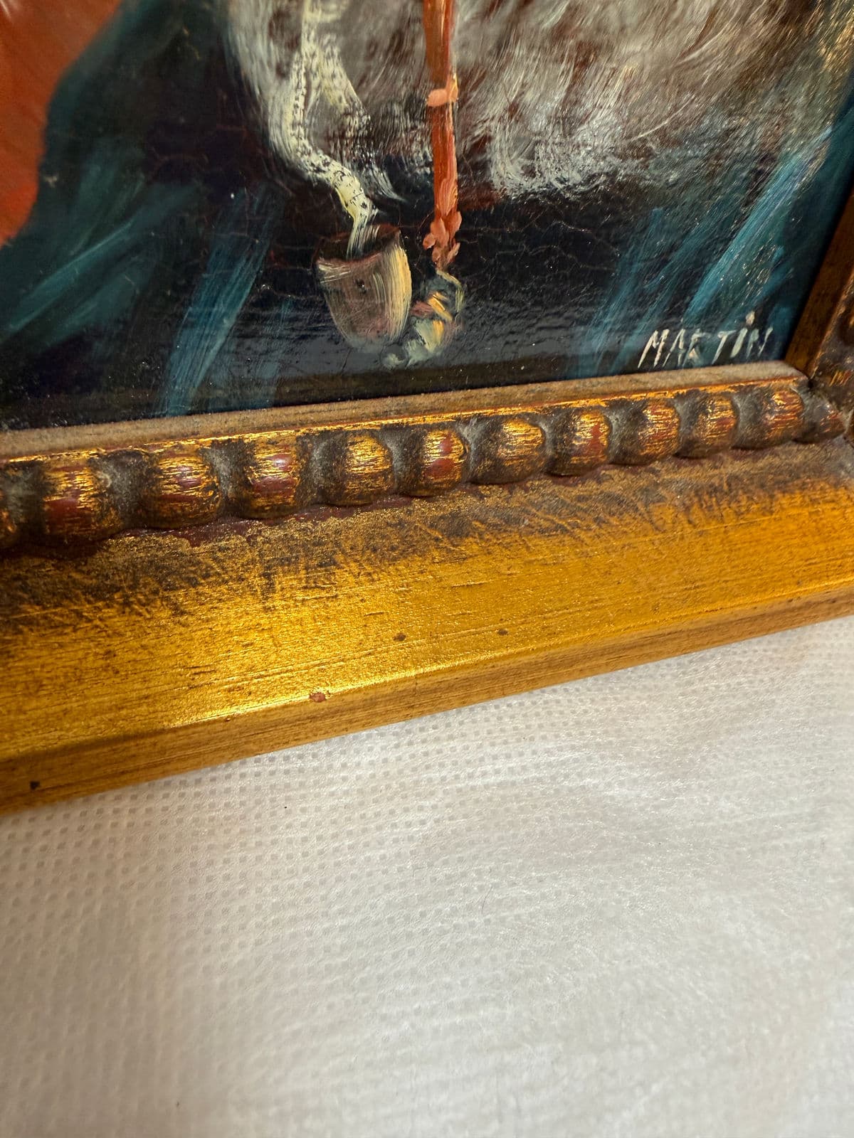 Signed Oil Painting of Older Bavarian Man, Framed - Thumbnail 10