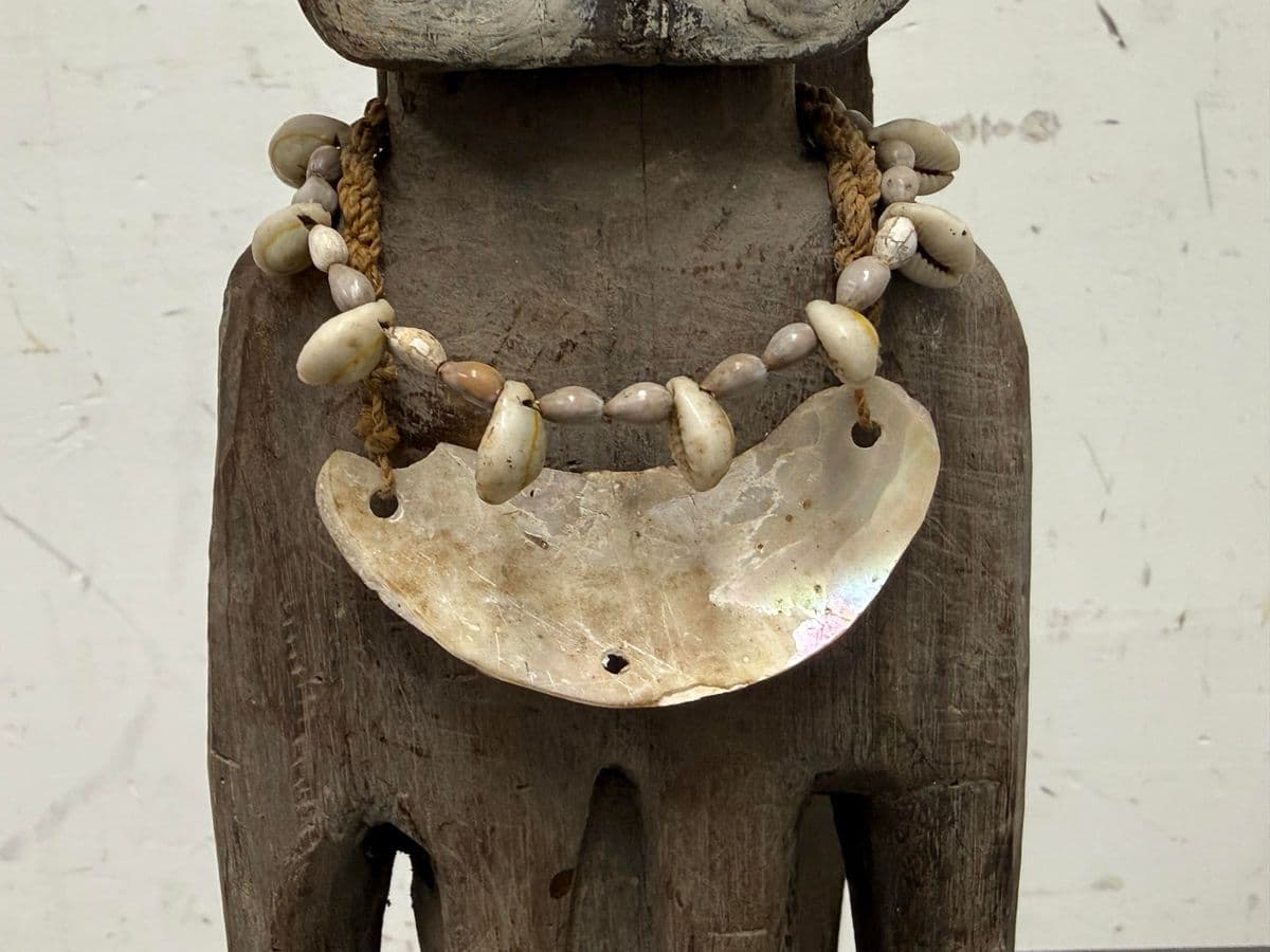 Papua New Guinea Handcrafted Wood Fertility Figure Sculpture - Thumbnail 8