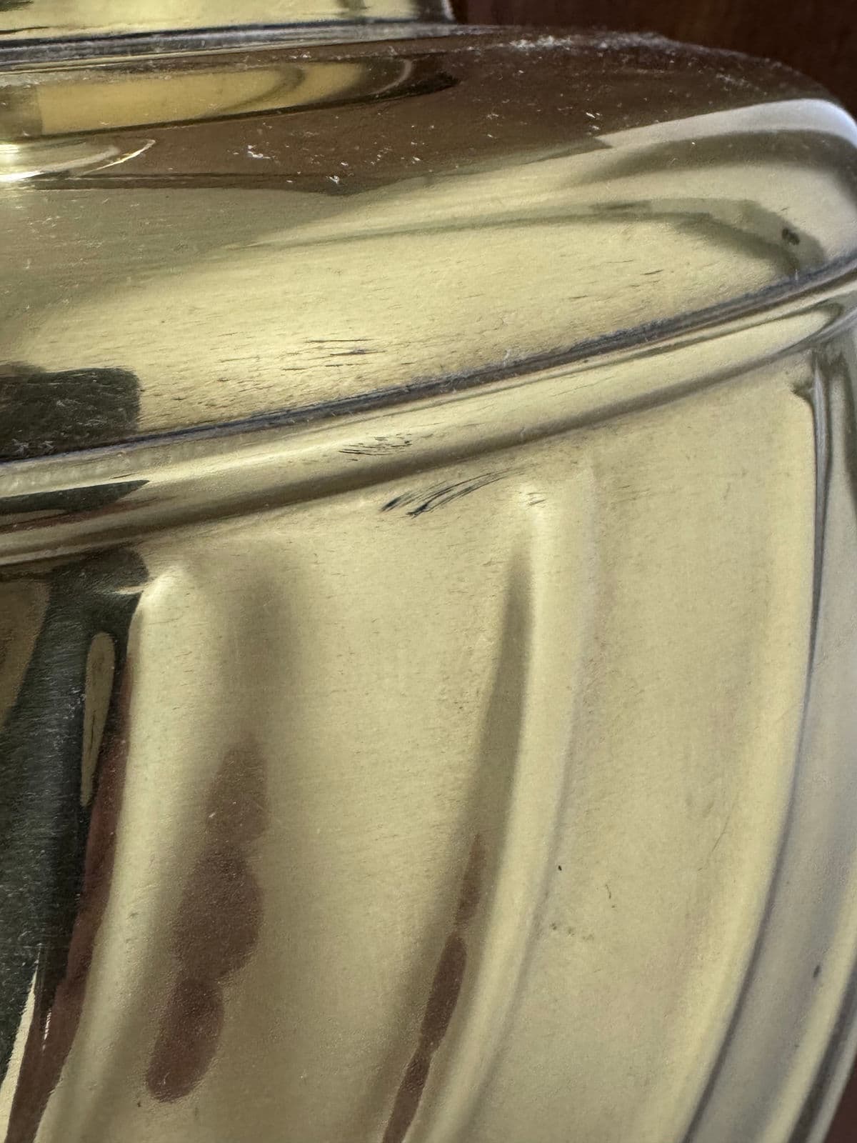 Vintage Polished Brass Swirl Urn Table Lamp - Thumbnail 9