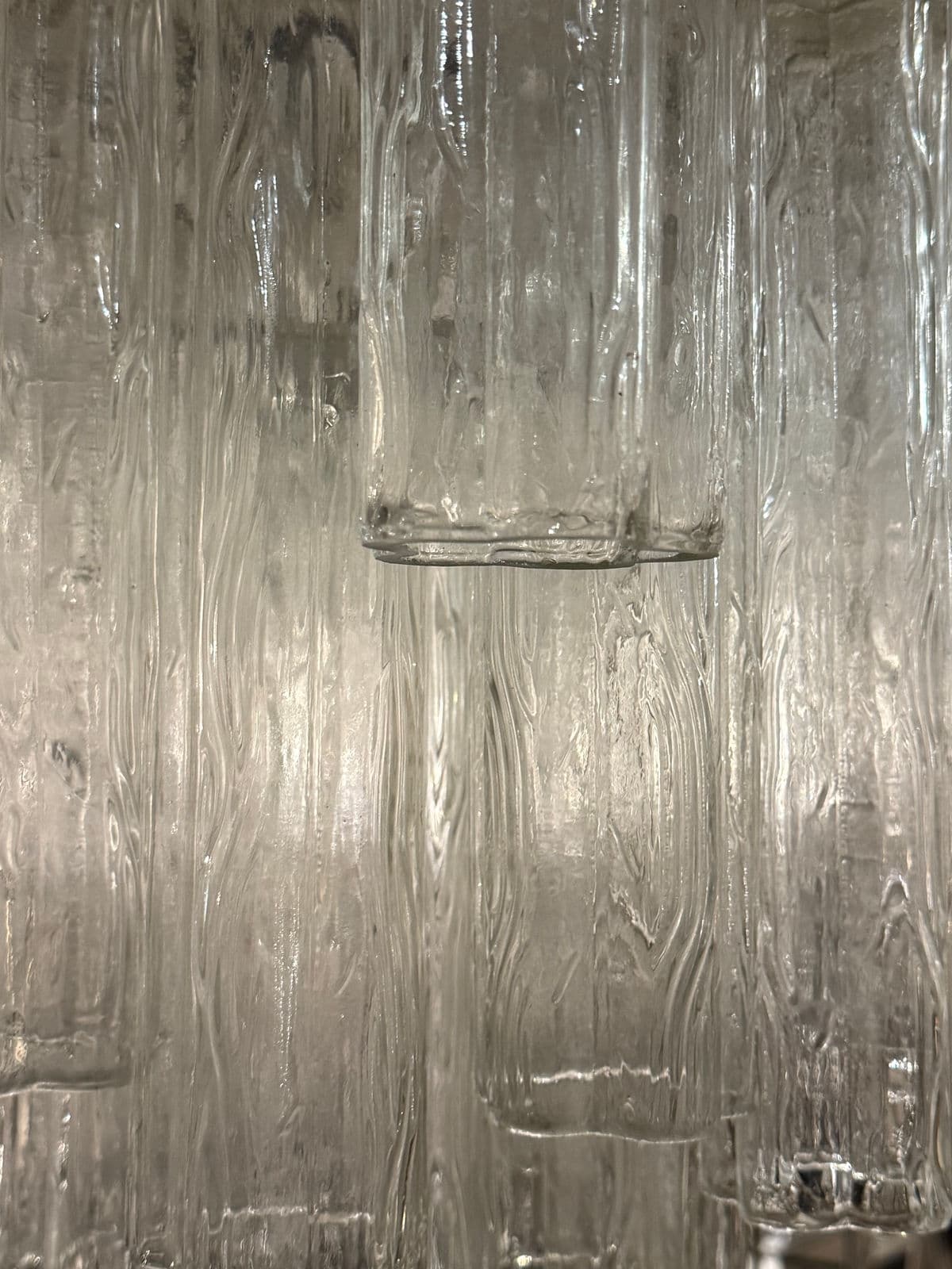 Vintage Murano Tronchi Glass Chandelier - Thumbnail 8