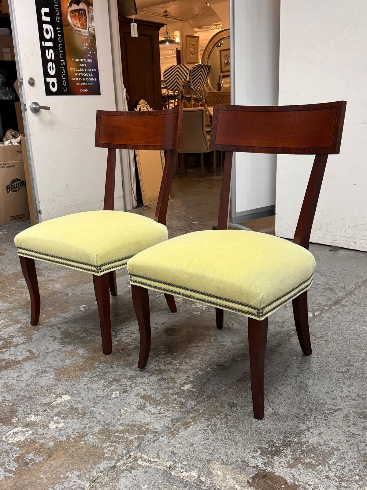 Alexa Hamilton Collection for Hickory Chair Company Blix Side Dining Side Chairs, Pair - Thumbnail 3