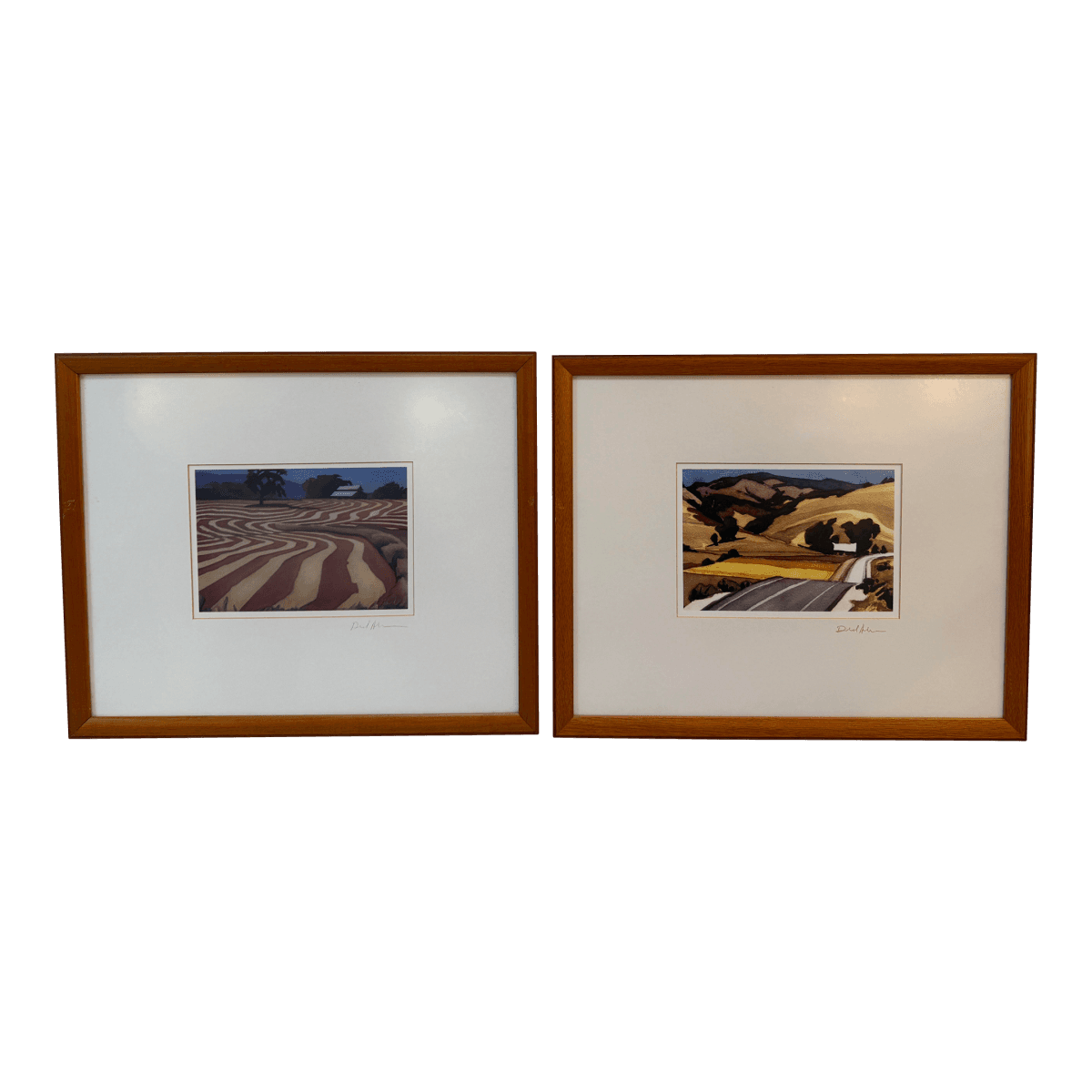 Donald Archer California Landscapes Signed Prints, Pair - Thumbnail 2