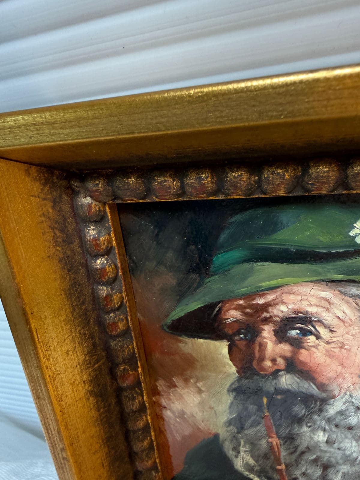 Signed Oil Painting of Older Bavarian Man, Framed - Thumbnail 11