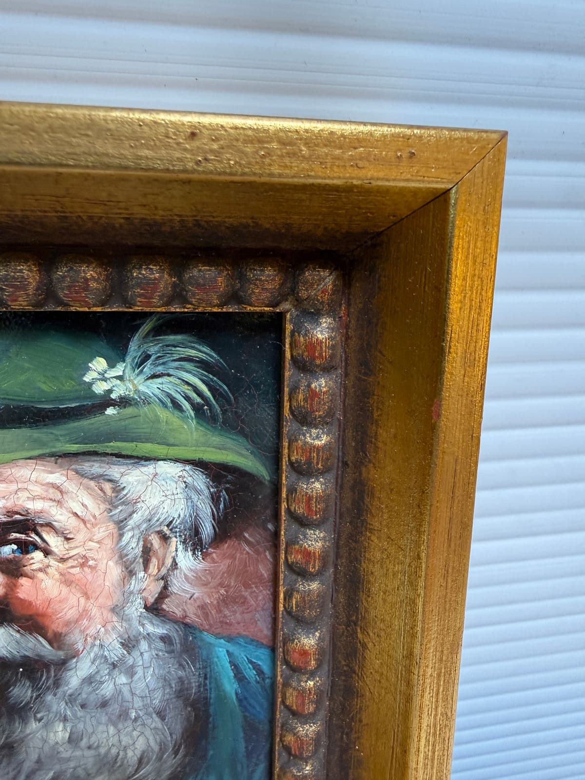 Signed Oil Painting of Older Bavarian Man, Framed - Thumbnail 7