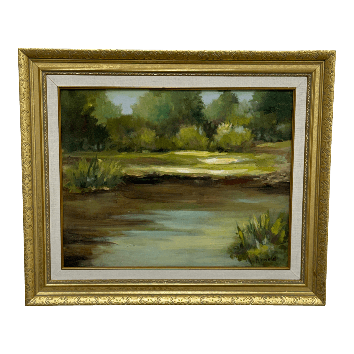 Ann Arnold Landscape Oil Painting, Framed - Thumbnail 2