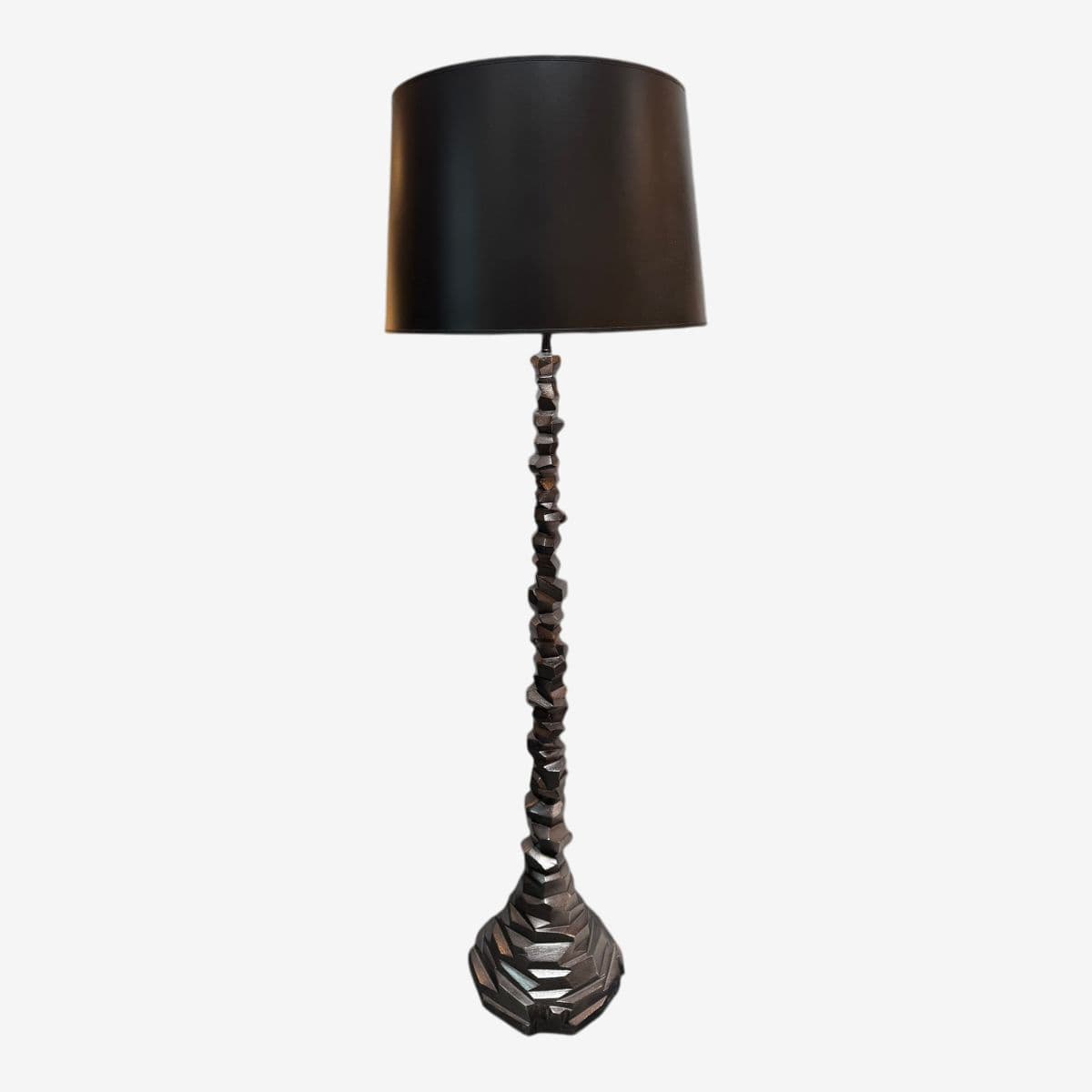 Michael Aram Black Nickel Rock Floor Lamp - Image 1