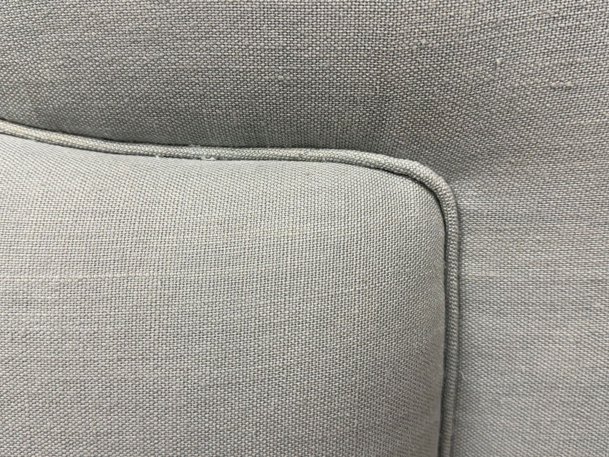 Full/Queen Size Richard Androna Co. Sky Blue Linen Headboard - Thumbnail 10