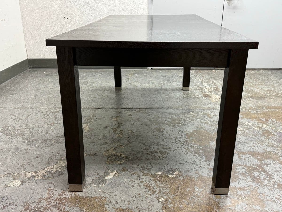 Contemporary Butterfly Leaf Compact Extension Dining Table - Thumbnail 8