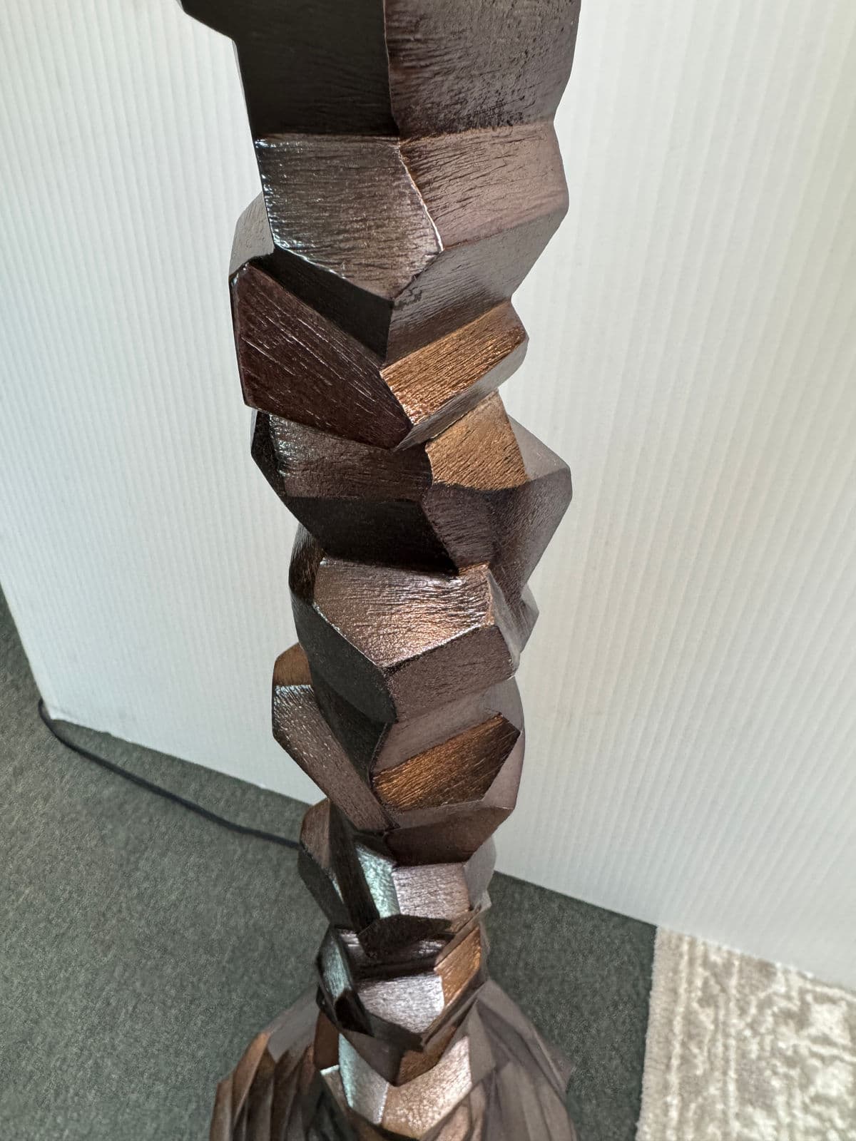 Michael Aram Black Nickel Rock Floor Lamp - Thumbnail 8