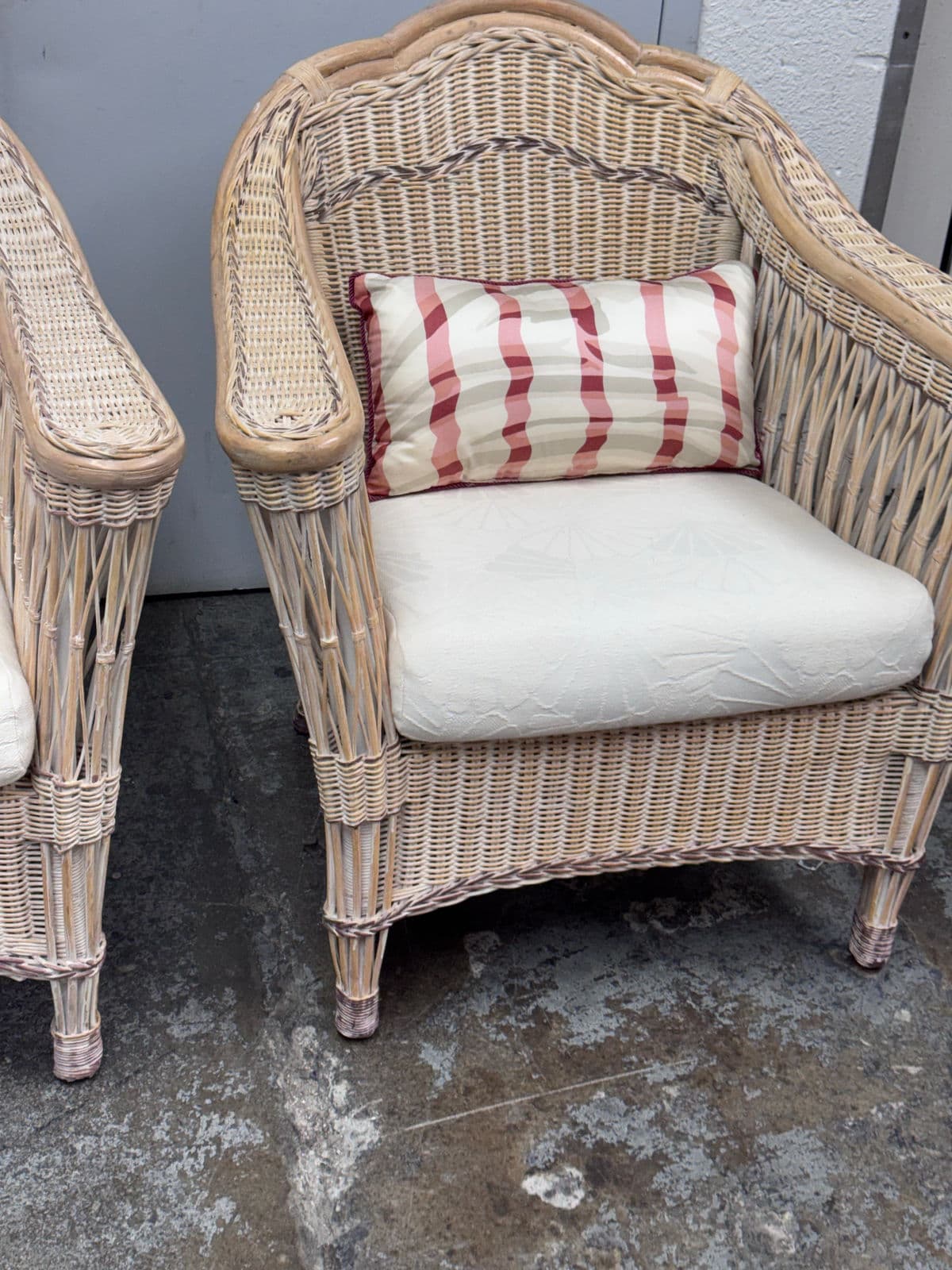 Vintage Typhoon International Corporation Wicker Chairs, Pair - Thumbnail 4