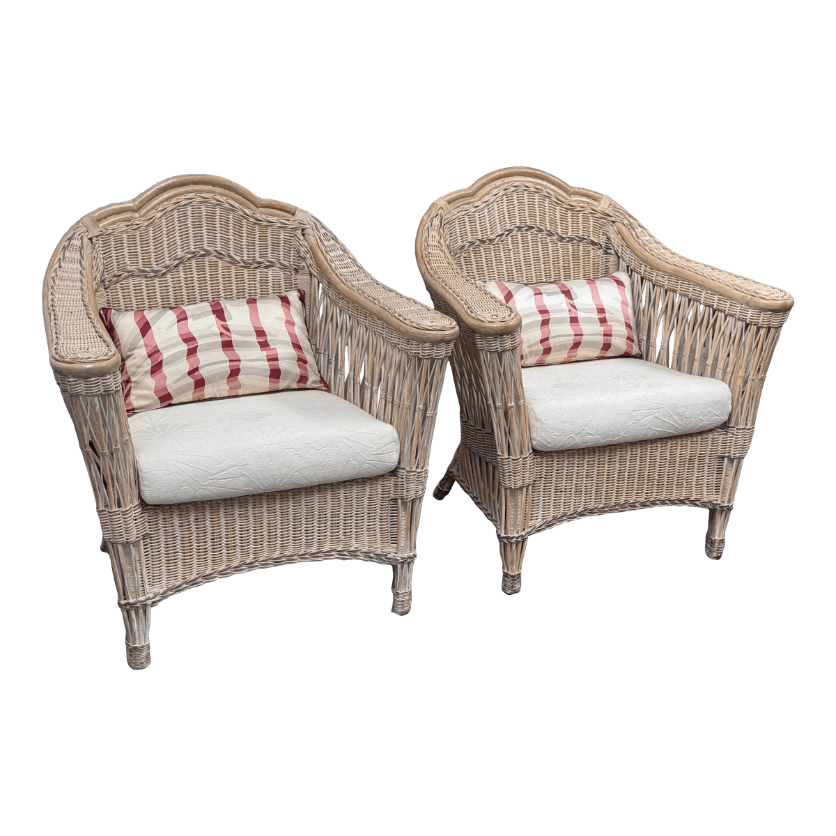 Vintage Typhoon International Corporation Wicker Chairs, Pair - Thumbnail 2